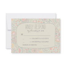 Niedliche Blume Hochzeiten von RSVP-Karten