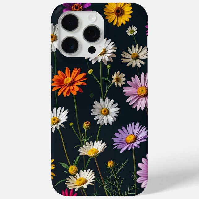 Niedliche Blume im dunklen Hintergrund Case-Mate iPhone Hülle (Rückseite)