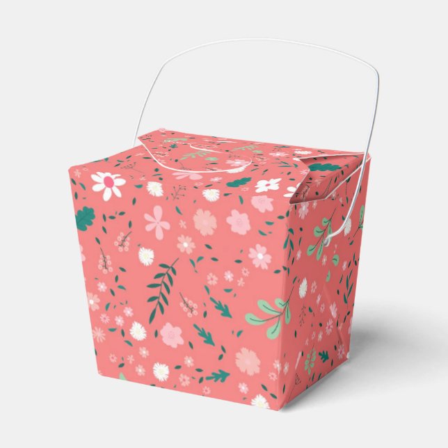 Niedliche Blume im Herbst Illustration Blumenmuste Geschenkschachtel (Vorderseite)