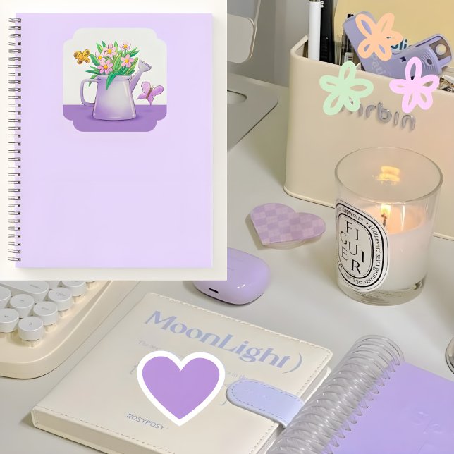 Niedliche Blume Journal 💜 🌸 🌷 Notizbuch (Von Creator hochgeladen)