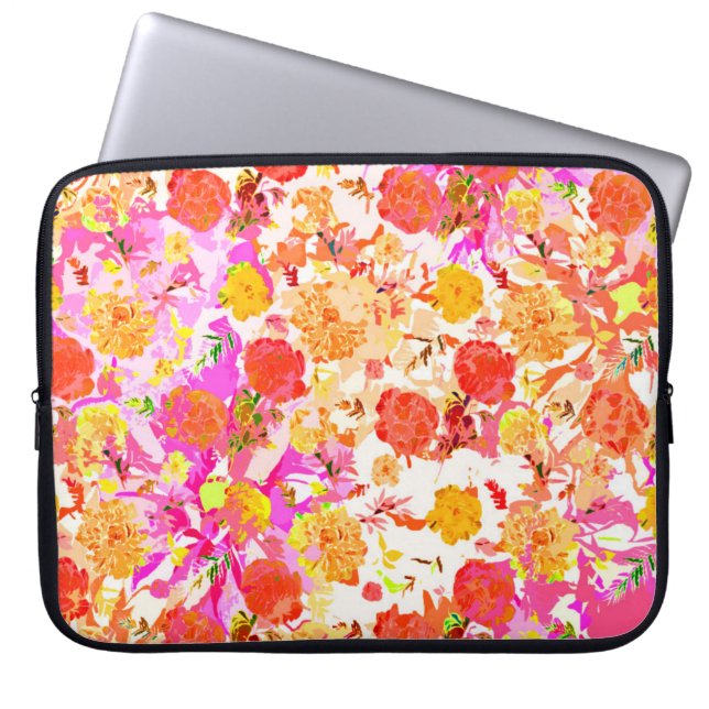Niedliche Blume Laptopschutzhülle (Vorderseite)