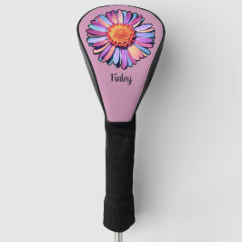 Niedliche Blume Lila Pink Blue Boho Daisy Bisexual Golf Headcover