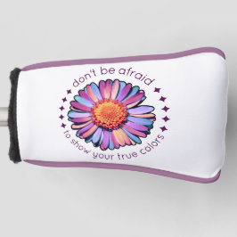 Niedliche Blume Lila Pink Blue Daisy Womens Bisexu Golf Headcover