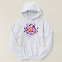 Niedliche Blume Lila Pink Blue Daisy Womens Bisexu Hoodie