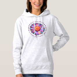 Niedliche Blume Lila Pink Blue Daisy Womens Bisexu Hoodie