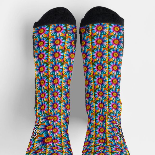 Niedliche Blume Muster Socken (Oben)