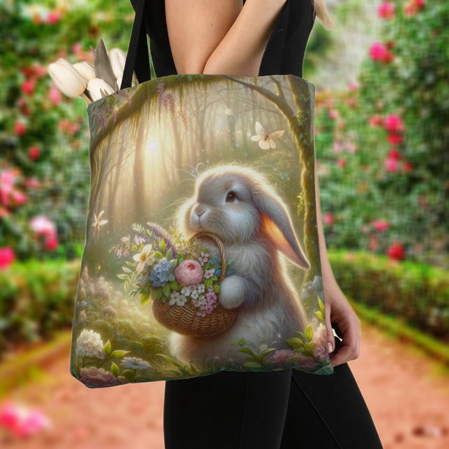 Niedliche Blume Osterhase Tasche (Von Creator hochgeladen)