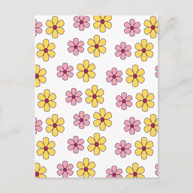 Niedliche Blume Postkarte (Vorderseite)