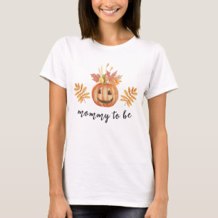 Niedliche Blume Pumpkin Halloween Fall Mommy zu se T-Shirt