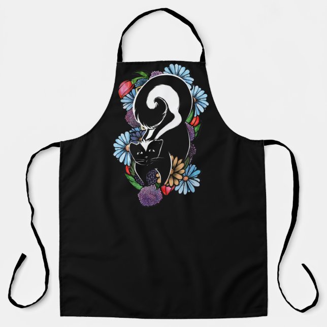 Niedliche Blume Skunk Schürze (Vorderseite)