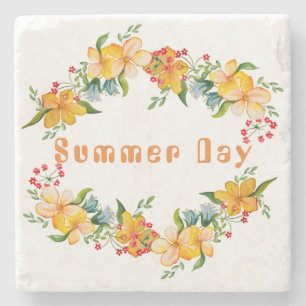 Niedliche Blume Steinuntersetzer