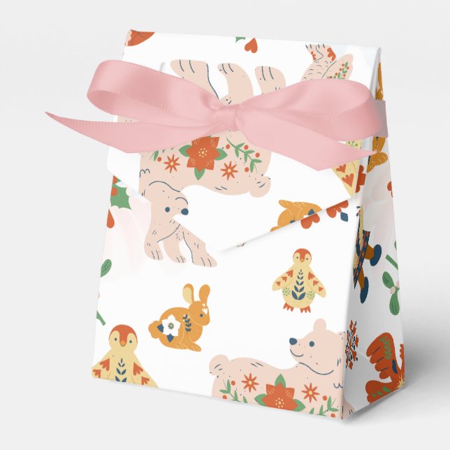 Niedliche Blume Weihnachtsmuster mit dem Weihnacht Geschenkschachtel (Vorderseite)