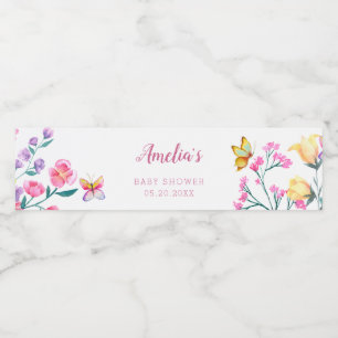 Niedliche Blumen-Schmetterlingsgarten Kinderdusche