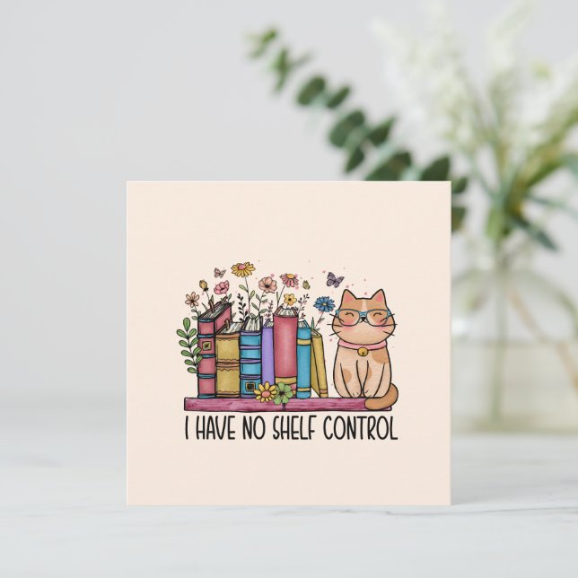 Niedliche Blumenbücher und Katzen (Stehend Vorderseite)