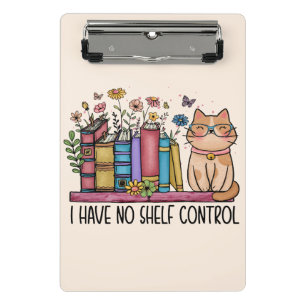 Niedliche Blumenbücher und Katzen Mini Klemmbrett