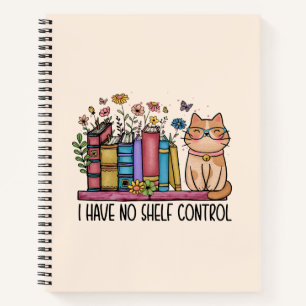 Niedliche Blumenbücher und Katzen Notizbuch