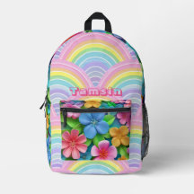 Niedliche Blumenfantasy & Rainbow Whimsy Personali