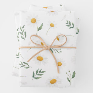 Niedliche Blumengärten, modern Geschenkpapier Set