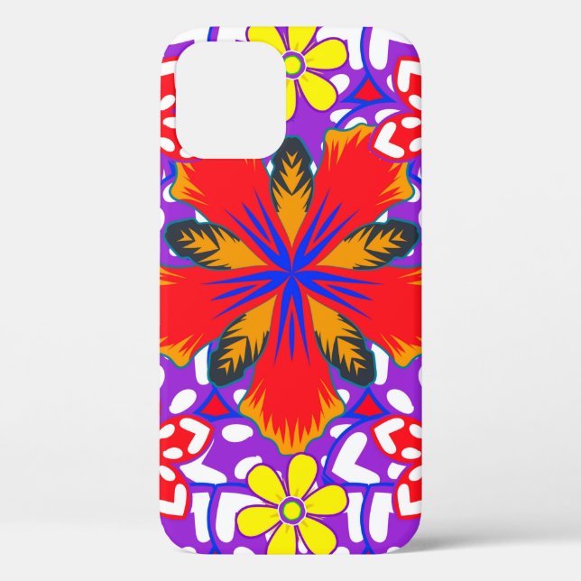 Niedliche, blumengeschmückte, nahtlose Ditsy-Muste Case-Mate iPhone Hülle (Rückseite)