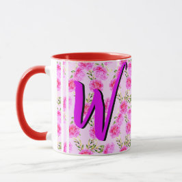 Niedliche Blumenkaffee-Tasse mit schönen rosafarbe Tasse