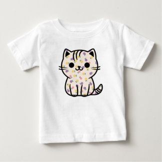 Niedliche Blumenkitte Baby T-shirt