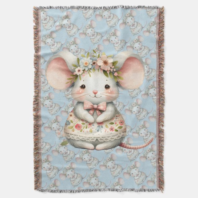 Niedliche Blumenmousse Blume Krone Decke (Vorderseite Vertikal)