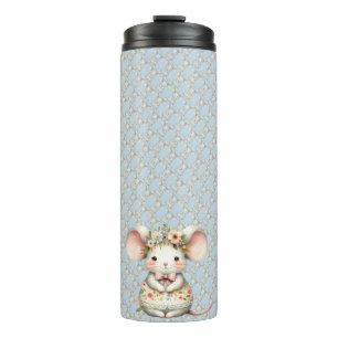 Niedliche Blumenmousse Blume Krone Thermosbecher