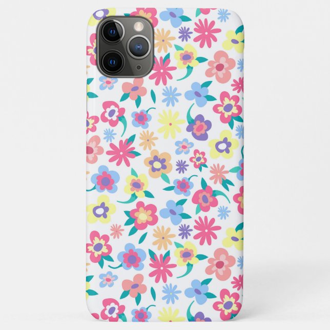 Niedliche Blumenmuster Case-Mate iPhone Hülle (Rückseite)