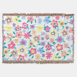 Niedliche Blumenmuster Decke