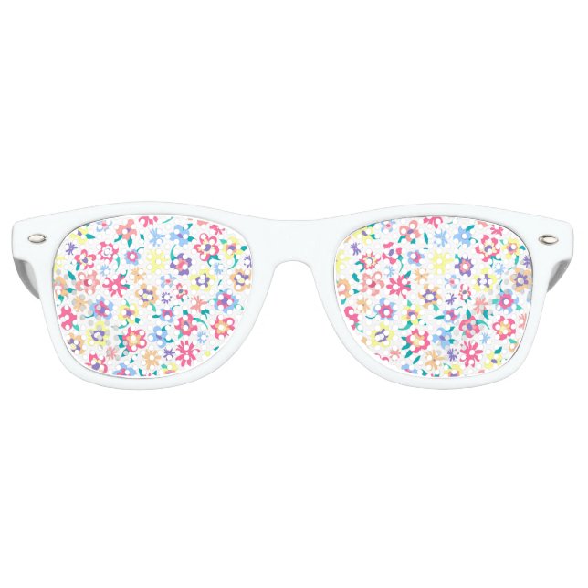 Niedliche Blumenmuster Partybrille (Vorderseite)