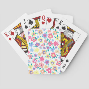 Niedliche Blumenmuster Spielkarten