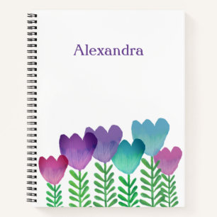 Niedliche Blumenpraxis Notizbuch