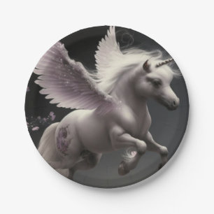 Niedliche Blumenzwiebeln fliegen Pony Paper Pla Pappteller