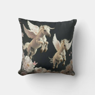 Niedliche Blumenzwiebeln mit Pony Throw Pil Kissen