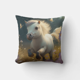 Niedliche Blumenzwiebeln mit Pony Throw Pil Kissen