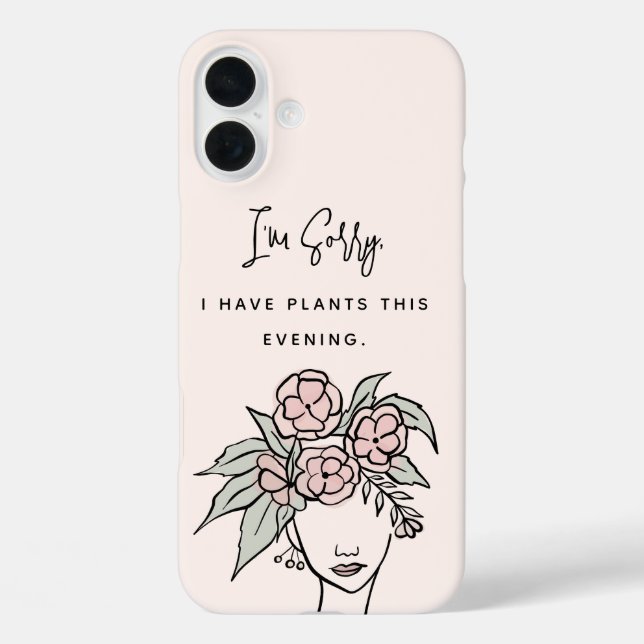 Niedliche Blüte beschäftigt mit meinen Pflanze Blu iPhone 16 Plus Hülle (Rückseite)