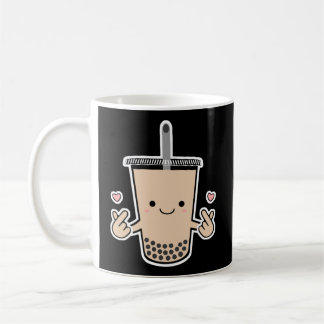 Niedliche Boba K-Pop Bubble Milk Tea Korean Finger Kaffeetasse