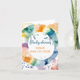 Niedliche BOHO Babydusche Einladung