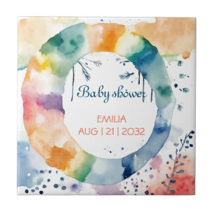 Niedliche BOHO Babydusche Fliese