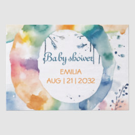 Niedliche BOHO Babydusche Seidenpapier