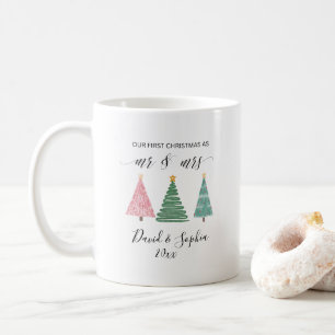niedliche boho erste Weihnachtsfeier zusammen Tass Kaffeetasse