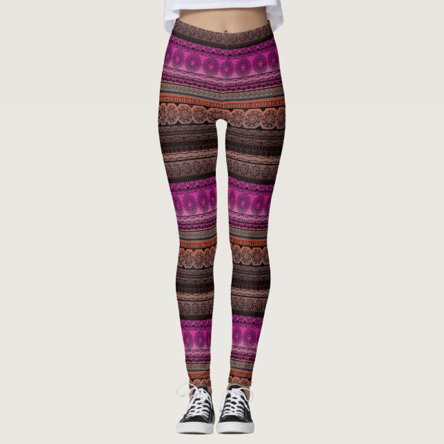 Niedliche Boho Leggings (Vorderseite)