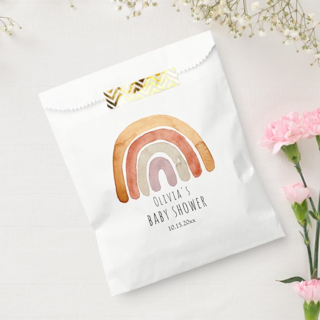 Niedliche Boho Rainbow Baby Dusche Geschenktütchen (Versiegelt)