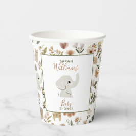 Niedliche Boho Safari Anamials Baby Showpaper Cups Pappbecher