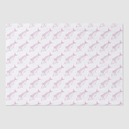 Niedliche Bonito-Fische in Pastellfarben Rosa und  Seidenpapier