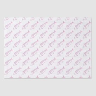 Niedliche Bonito-Fische in Pastellfarben Rosa und  Seidenpapier