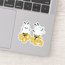Niedliche Boo Bees Funny Halloween Kontrastschnitt Aufkleber