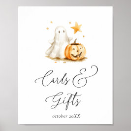 Niedliche Boo Halloween Karten und Geschenke Kinde Poster