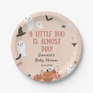 Niedliche Boo Halloween Kinderdusche Pappteller