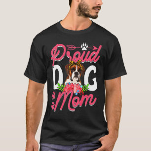 Niedliche Boxer Dog Mama Sonniger Muttertag T-Shirt